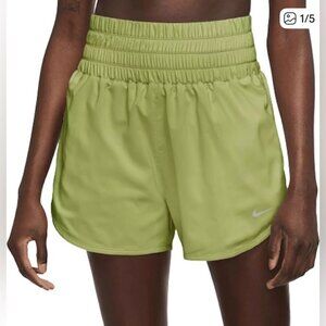 Nike Chartreuse Green Ultra High Waist Running Shorts